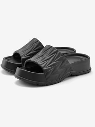 Mules chaussures de bain estivales avec semelle compensée tendance (Image 2)