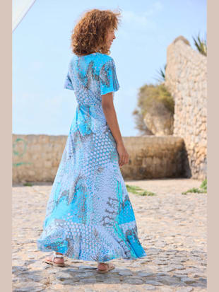 Robe longue encolure en v dégagée (Image 2)