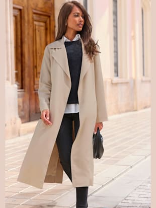 Trenchcoat manteau sobre de mi-saison