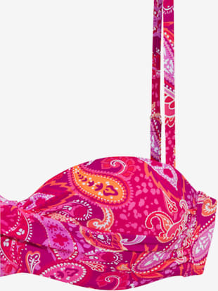 Haut de bikini bandeau à armatures motif paisley (Image 3)