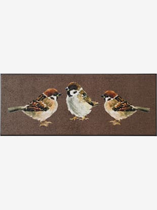 Paillasson polyamide très résistant, coleur marron - HELLINE