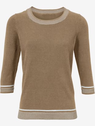 Pull col rond superbe fil brillant