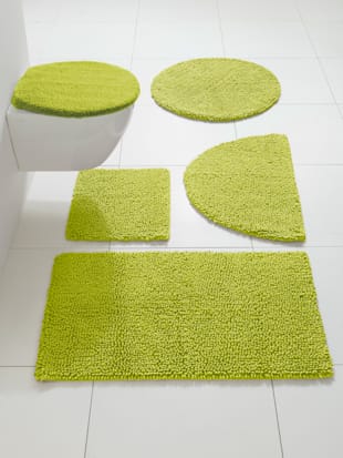 Tapis de bain coton, couleur vert - HELLINE