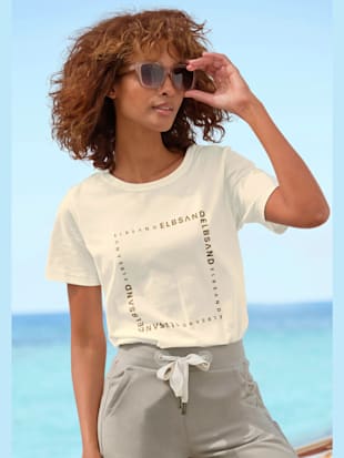 T-shirt encolure ronde avec bords côtes (Image 1)