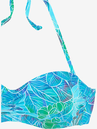Haut de bikini bandeau à armatures imprimé floral (Image 4)