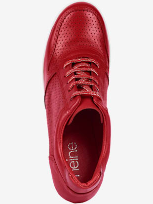 Sneakers compensées cuir nappa de vache