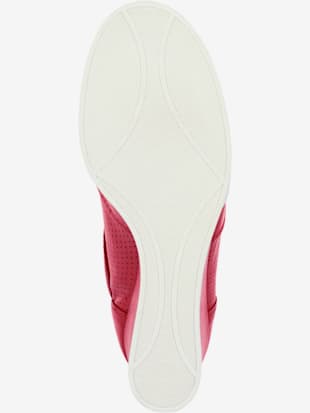 Sneakers compensées cuir nappa de vache