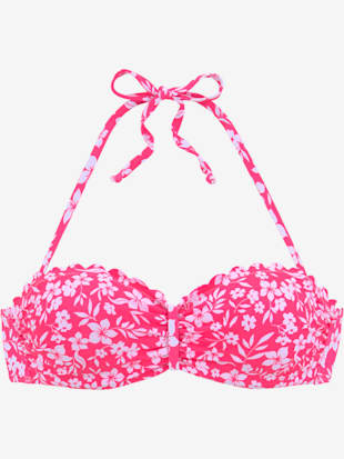 Haut de bikini bandeau à armatures imprimé à fleurs mode