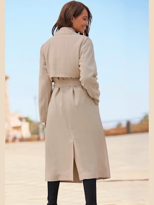 Trenchcoat manteau sobre de mi-saison