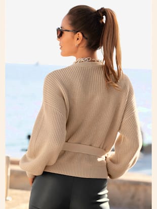 Veste cache-cœur en tricot veste en tricot à nouer