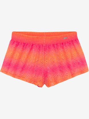 Short de bain broderie ajourée tendance avec dégradé de couleurs (Image 2)