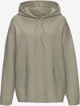 Sweat à capuche en tricot doux et élastique