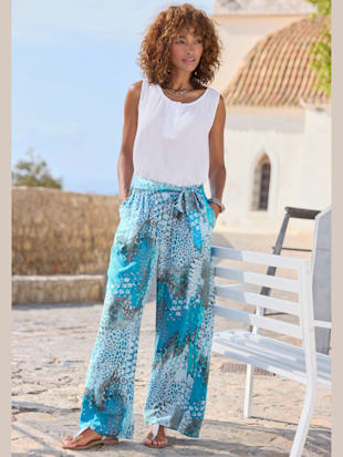 Pantalon ceinture à nouer élastique et fixe (Image 2)