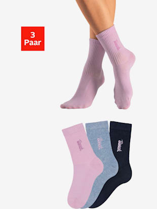 Chaussettes basiques avec logo brodé de qualité