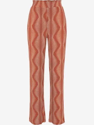 Bas de pyjama pantalon large avec imprimé palmiers graphique
