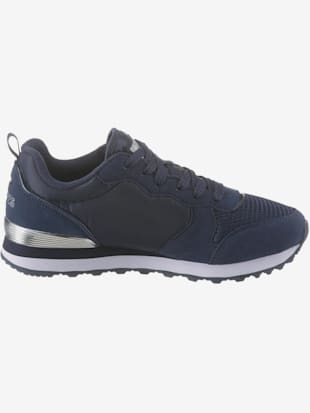 Baskets cuir velours doux et textile