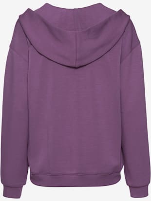 Sweatshirt à capuche avec encolure en v