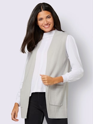 Gilet long coupe longue affinante