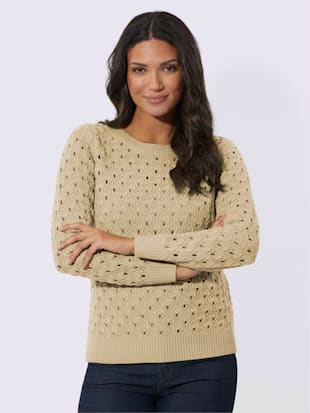 Pull ajouré motif ajouré intégral