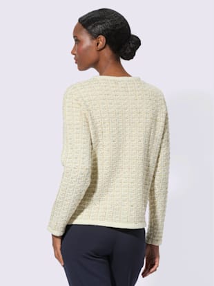 Veste en tricot fil brillant couleur or (Image 3)