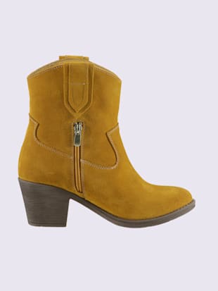 Bottines cuir velours de vache.