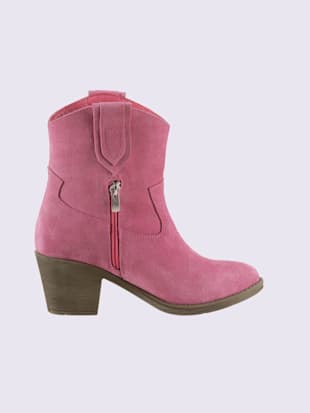 Bottines cuir velours de vache.