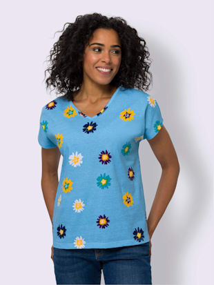 T-shirt à manches courtes imprimé floral (Image 1)