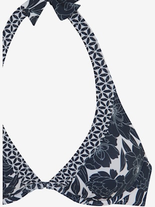 Haut de maillot de bain à armatures imprimé floral tendance contrasté (Image 3)