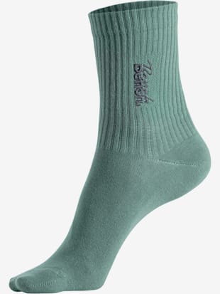 Chaussettes basiques avec logo brodé de qualité