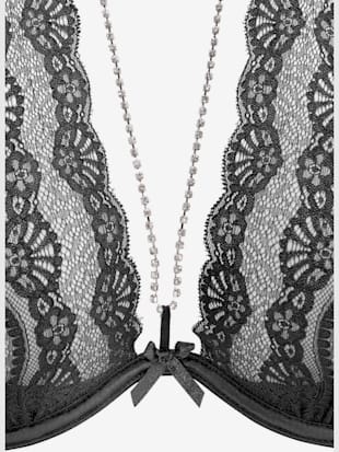 Soutien-gorge dos nu érotique, chaîne à strass amovible