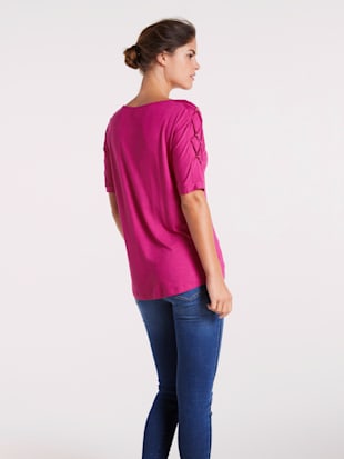 Shirt éléments décoratifs à l'encolure et aux manches