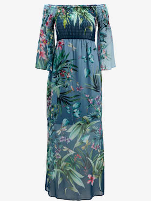 Robe imprimée coupe extra-longue tendance