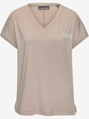 T-shirt en v logo imprimé sur la poitrine (Image 4)