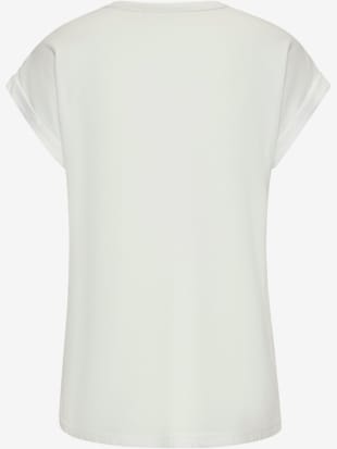T-shirt imprimé encolure ronde côtelée (Image 2)