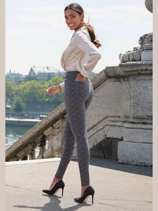 Legging caleçon ajouré au motif tricoté