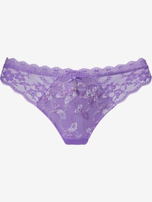 String séduisant en dentelle brodée élégante et empiècements latéraux en dentelle jacquard (Image 4)