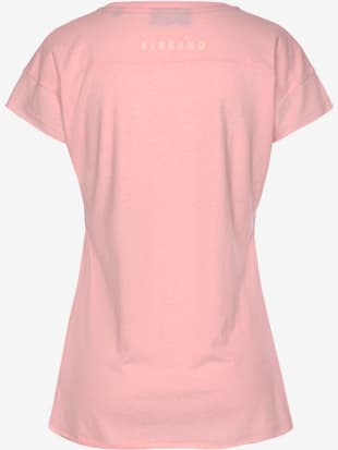T-shirt encolure ronde avec bords côtes