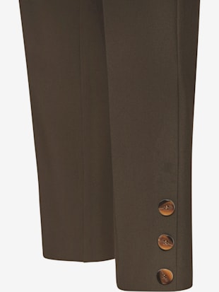 Pantalon tailleur ceinture élégante avec bouton dissimulé