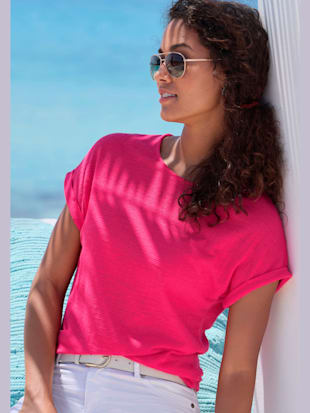 T-shirt matière structurée douce et peu froissable (Image 1)