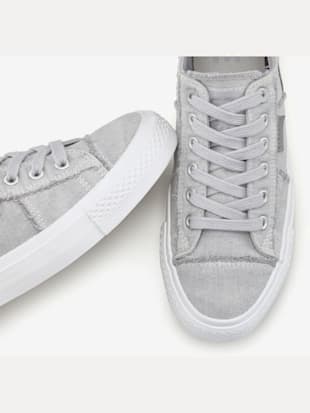 Baskets chaussures en textile, chaussures en tissu au look usé et délavé tendance (Image 3)