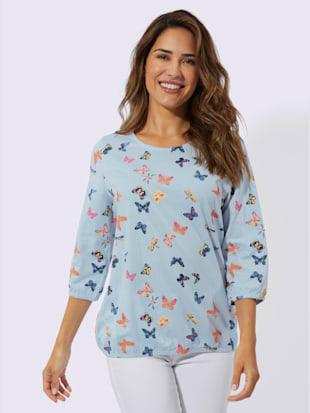T-shirt à manches 3/4 pur coton
