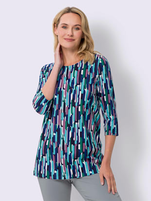 T-shirt long coupe en a affinante (Image 2)
