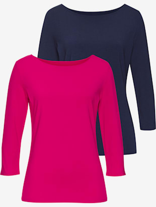 Lot de 2 t-shirts lascana aux manches 3/4 (Image 5)