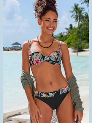 Haut de maillot de bain à armatures imprimé floral : chaque pièce est unique (Image 1)