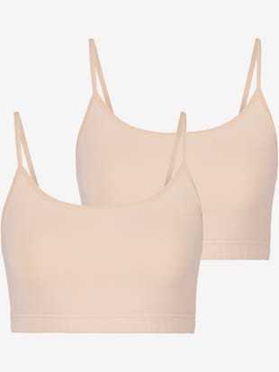 Bustier confort et maintien léger grâce au devant doublé