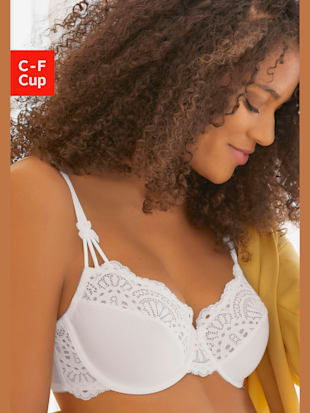Superbe soutien-gorge à armatures avec jolie dentelle (avec 65% de polyamide recyclé)