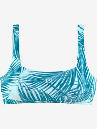 Haut de bikini bustier imprimé palmiers tendance