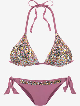 Bikini triangle paillettes brillantes