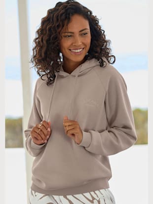 Sweatshirt à capuche avec logo brodé