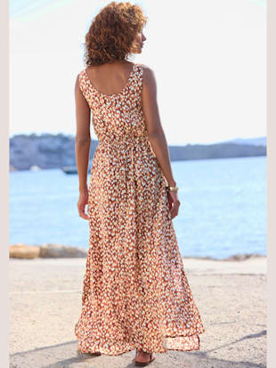 Robe longue encolure ronde et au dos dégagées (Image 1)